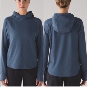 LULULEMON Pick Up The Pace Long Sleeve Hoodie, Astro Blue - Sz. 12   •GUC•